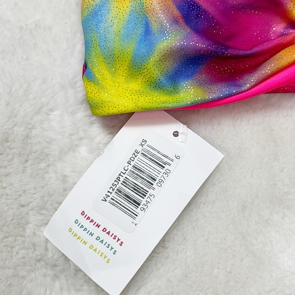 NWT Dippin Daisy’s Tie Dye Daydream Bikini Set High Waist Knot Front - Picture 5 of 10
